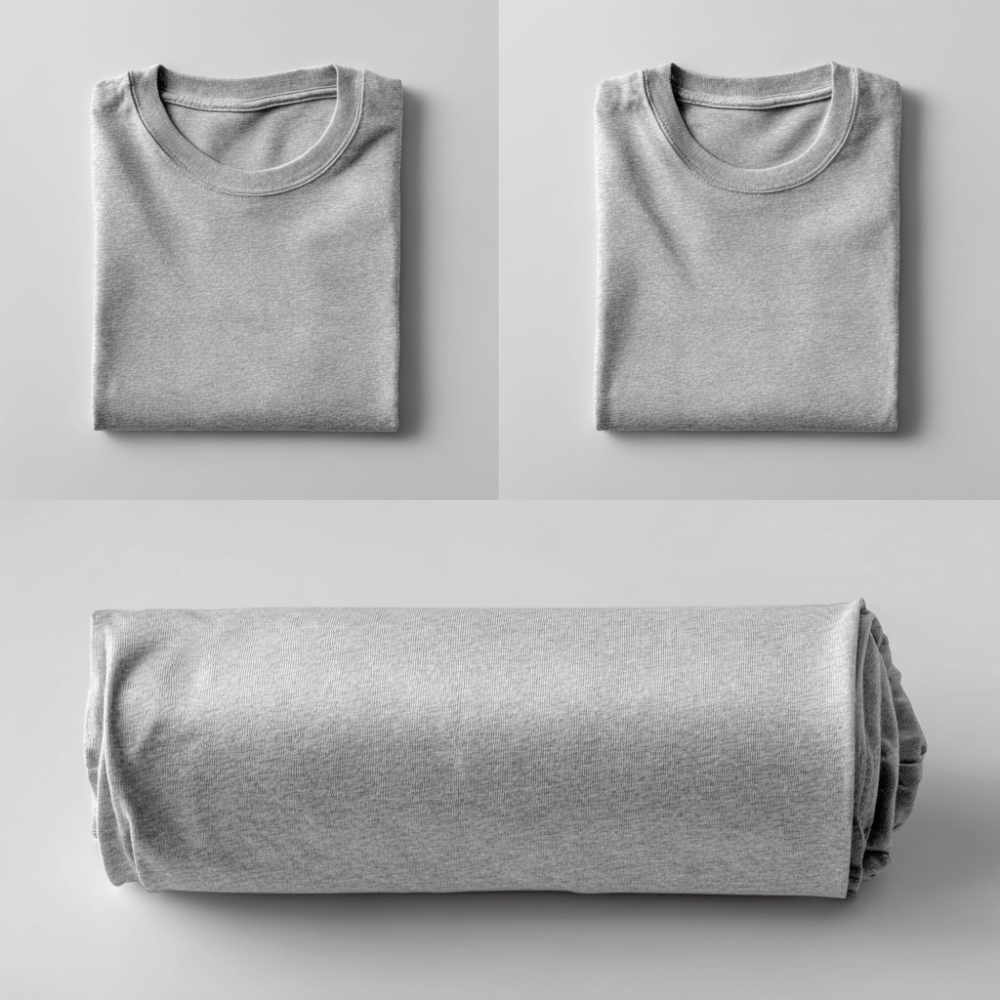 T-shirts oprollen voor reizen – rolmethode