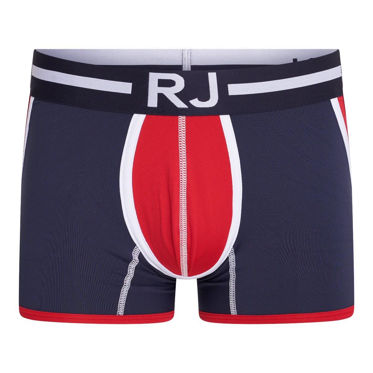 RJ Pure Color Heren Boxershort Colorblock Rood L