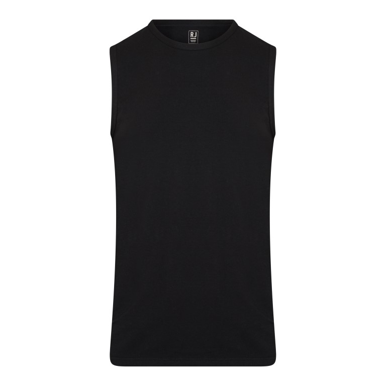 RJ Bodywear Basis Heren Mouwloos Shirt Zwart XL