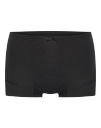 Zwarte boxershort voor lichte menstruatie met een klein strikje