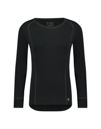thermoshirt dames lange mouw kleur zwart