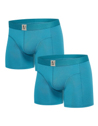 RJ Heren 2-Pack Boxershort Lange Pijp Petrol