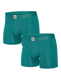 RJ Heren 2-Pack Boxershort Lange Pijp Smaragd