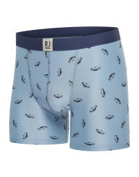 RJ Pure Fashion Heren Boxershort Steel Blue Penguins