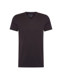 RJ Pure Color Cahors Heren T-Shirt V-Neck Black