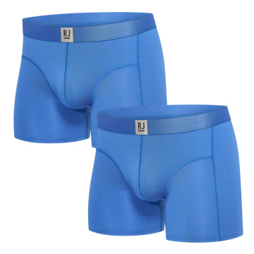 RJ Heren 2-Pack Boxershort Lange Pijp  Cobalt