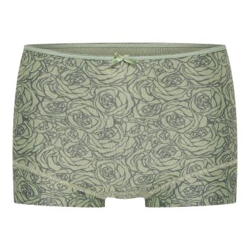 RJ Pure Fashion Dames Short Olive Roses