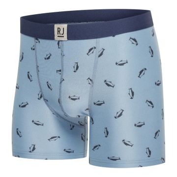RJ Pure Fashion Heren Boxershort Steel Blue Penguins