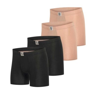 RJ Sweatproof Mulipack 4x Malmö Heren Boxershort Zwart/Natural