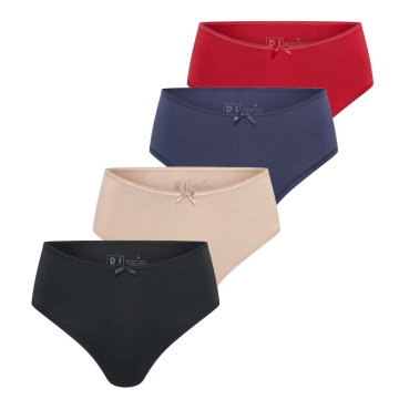RJ Multipack 4x Pure Color Nice Dames Maxi String 