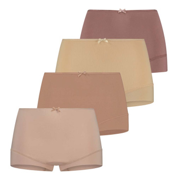 RJ Pure Color Dames Short 4-Pack 'Natural'