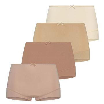 RJ Pure Color Dames Short 4-Pack 'Natural'