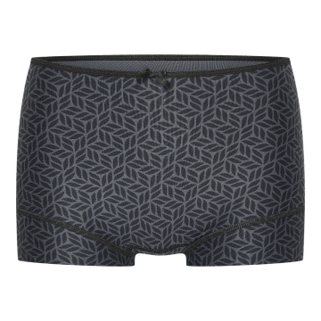 RJ Pure Fashion Dames Short Grey Black Leaves