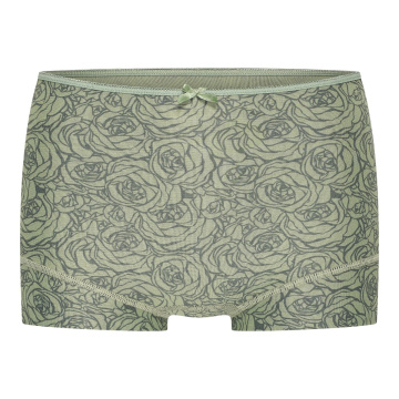RJ Pure Fashion Dames Short Olive Roses