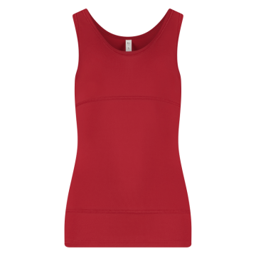 RJ Dames Figuur Corrigerend Ondergoed Hemd Donkerrood