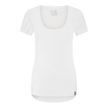 RJ Dames Anti-Zweet T-Shirt Tencel Ronde Hals Wit