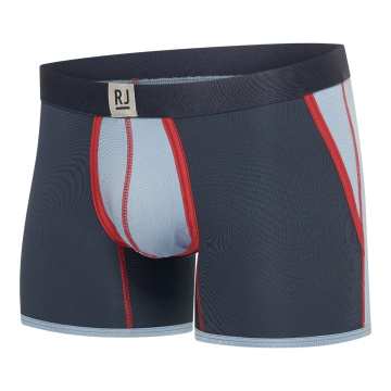 RJ Heren Sport Boxershort Lange Pijp Steel Blue