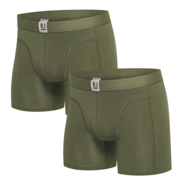 RJ Heren 2-Pack Boxershort Katoen Donkergroen