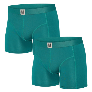 RJ Heren 2-Pack Boxershort Lange Pijp  Smaragd