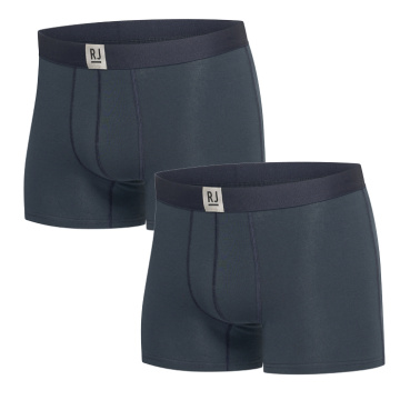 RJ Heren 2-Pack Boxershort Badstof Katoen Navy 