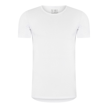 RJ Heren Anti-Zweet T-Shirt Katoen Ronde Hals Wit 