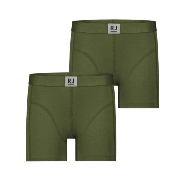RJ Pure Color Thionville 2-Pck Jongens Boxershort Dark Green 