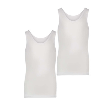RJ P.Color Metz 2-Pck B.Singlet White 