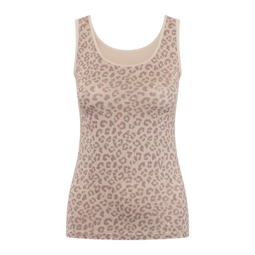 RJ Pure Fashion Dames Hemd Caffè Leopard