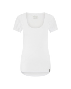 RJ Dames Anti-Zweet T-Shirt Tencel Ronde Hals Wit