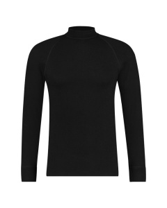Thermo shirt lange mouw met hoge hals en lange mouwen zwart