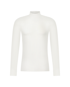 Thermo shirt lange mouw met hoge hals en lange mouwen wolwit