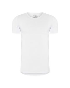 RJ Heren Anti-Zweet T-Shirt Katoen Ronde Hals Wit 