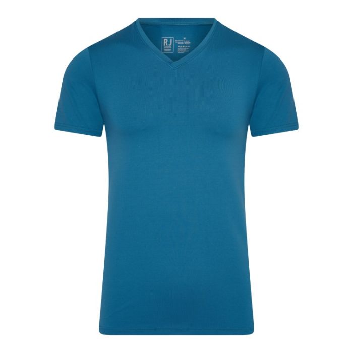 RJ Pure Color Heren V-hals T-Shirt
