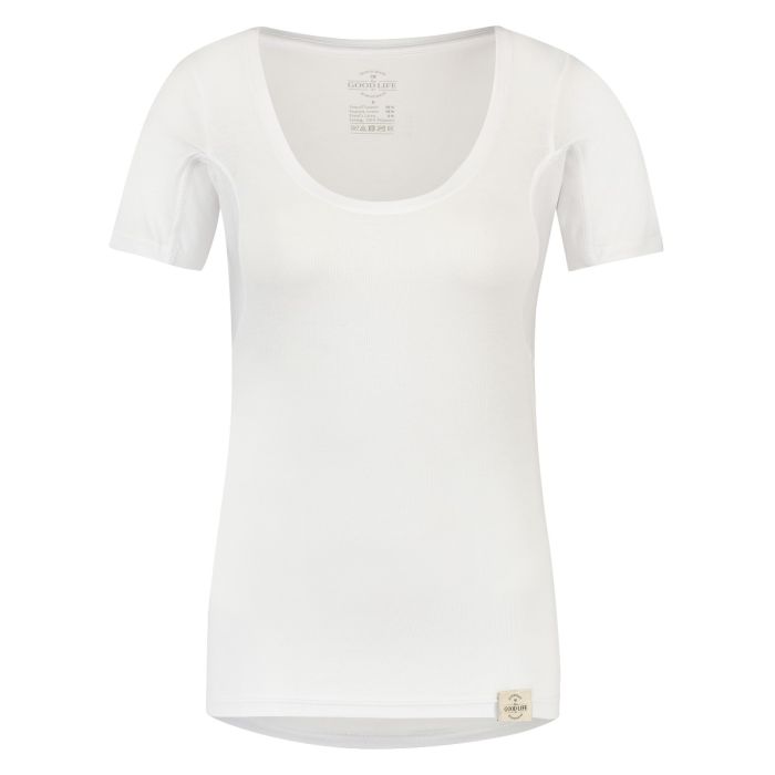 RJ Sweatproof Bern Dames Ronde Hals T-Shirt White
