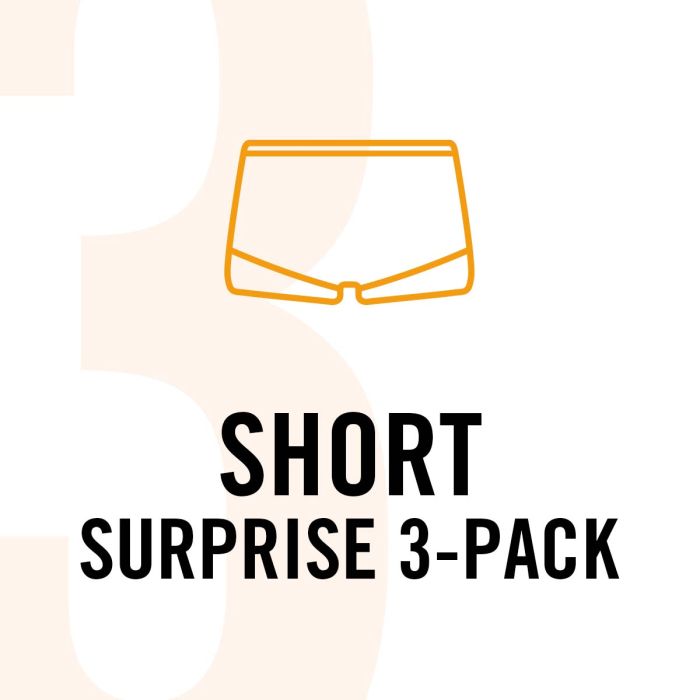 3x Surprise Pure Color Dames Short 