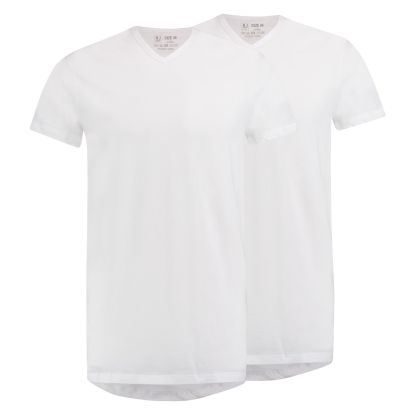 RJ Everyday Den Haag 2-Pack Heren T-Shirt V-Hals Extra Lang 