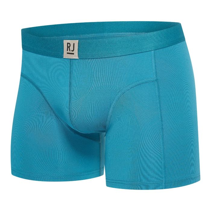 RJ Pure Color 2-Pck Heren Boxer Jort Petrol