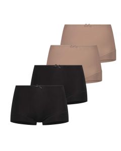 RJ Sweatproof Vienna Multipack Dames Short Zwart/Natural