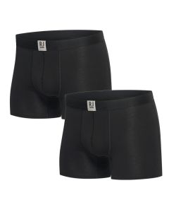 RJ Heren 2-Pack Boxershort Badstof Katoen Zwart