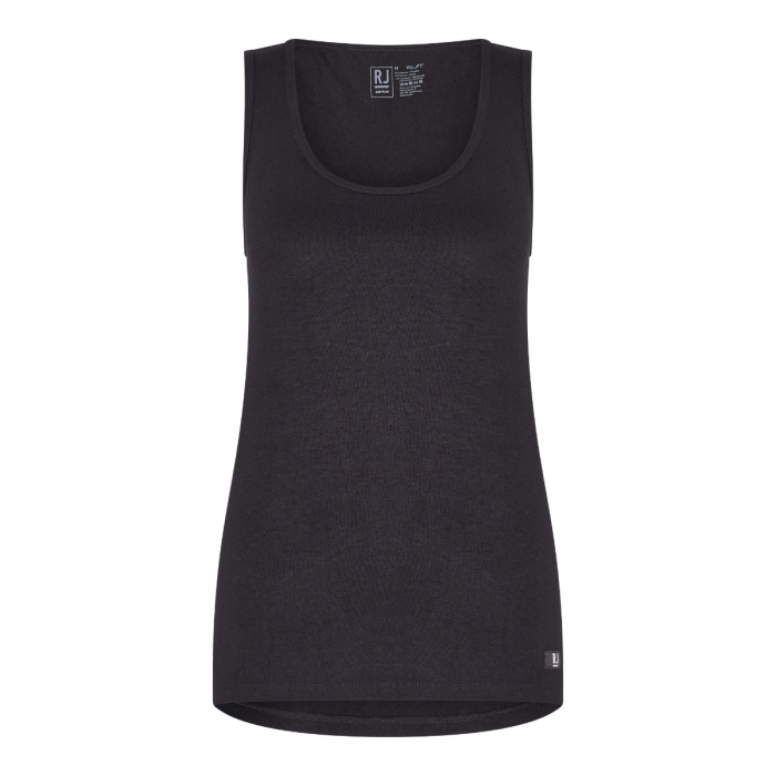 dames thermo singlet kleur zwart 