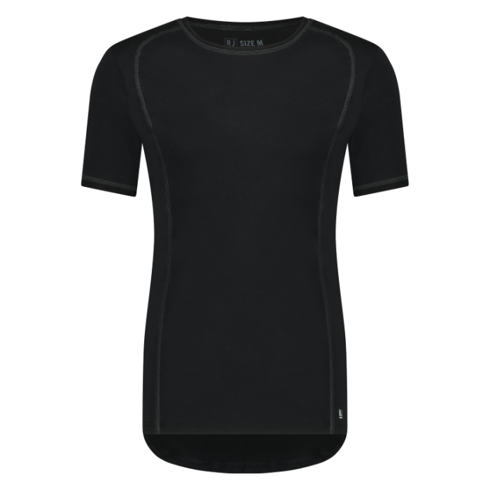 heren t-shirt zwart ronde hals Climate control