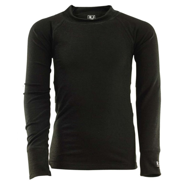 thermoshirt kinderen lange mouw zwart