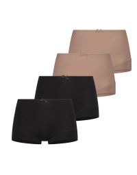 RJ Sweatproof Vienna Multipack Dames Short Zwart/Natural