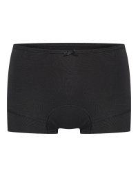 Zwarte boxershort voor lichte menstruatie met een klein strikje