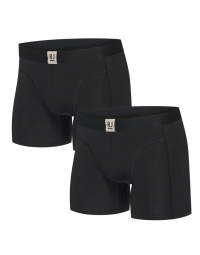 RJ Heren 2-Pack Boxershort Katoen Zwart