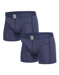 RJ Heren 2-Pack Boxershort Lange Pijp Donkerblauw