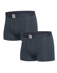 RJ Heren 2-Pack Boxershort Badstof Katoen Navy 