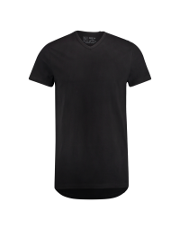 RJ Pure Color Cahors Heren T-Shirt V-Neck Black