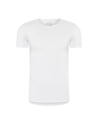 RJ Heren Anti-Zweet T-Shirt Tencel Ronde Hals Wit 