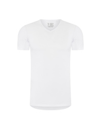 RJ Heren Anti-Zweet T-Shirt Katoen V-Hals Wit